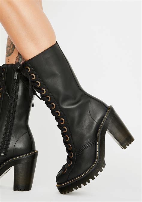 dr martens heeled boots.